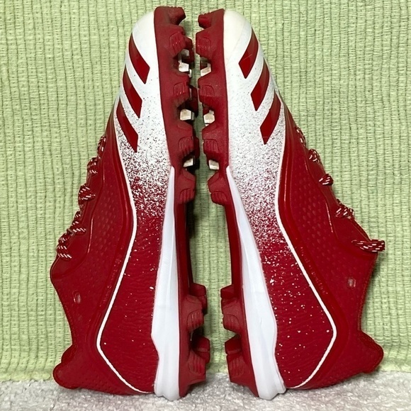 Adidas Men's Litestrike Red/White SPG 753001 Baseball Cleats Shoes Size 5.5 - Picture 6 of 11